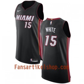 NBA Miami Heat Trikot Okaro White 15 Nike 2017-18 Schwarz Swingman - Herren